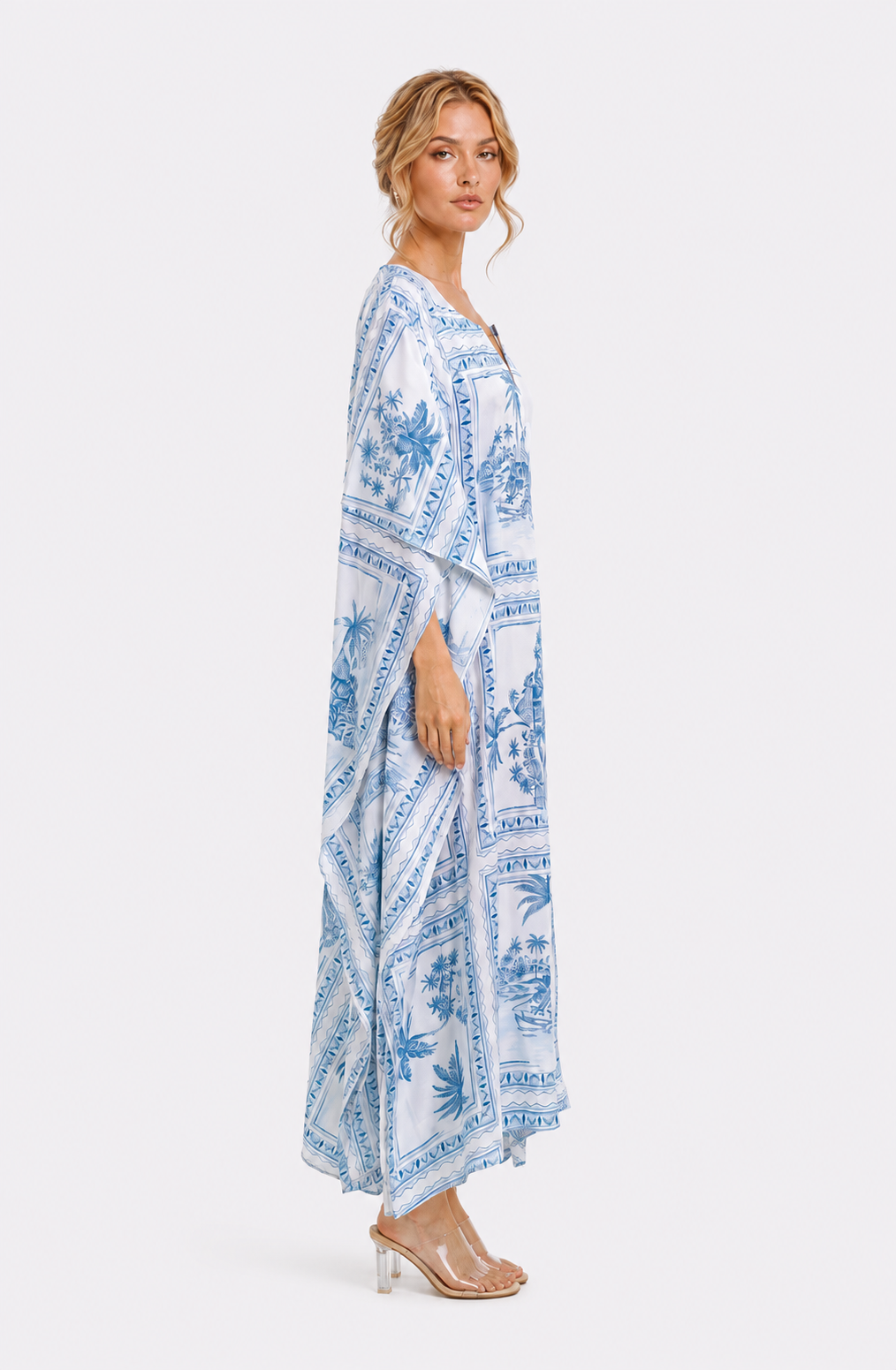 Bungalow Blue Long Caftan
