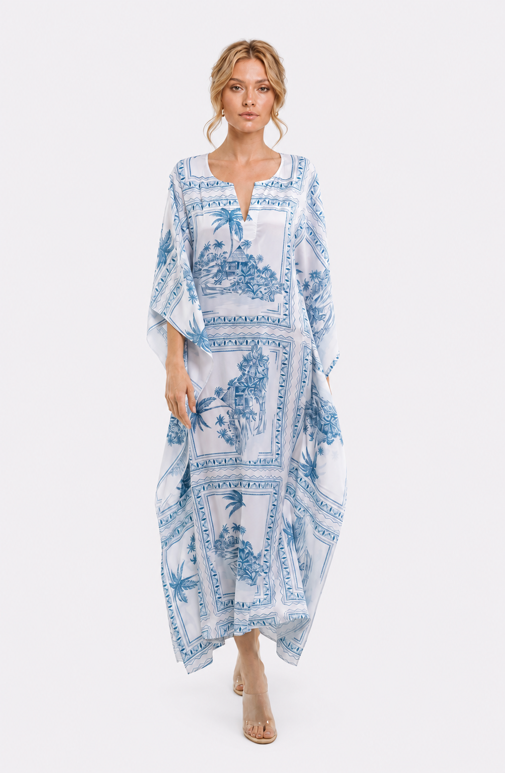 Bungalow Blue Long Caftan