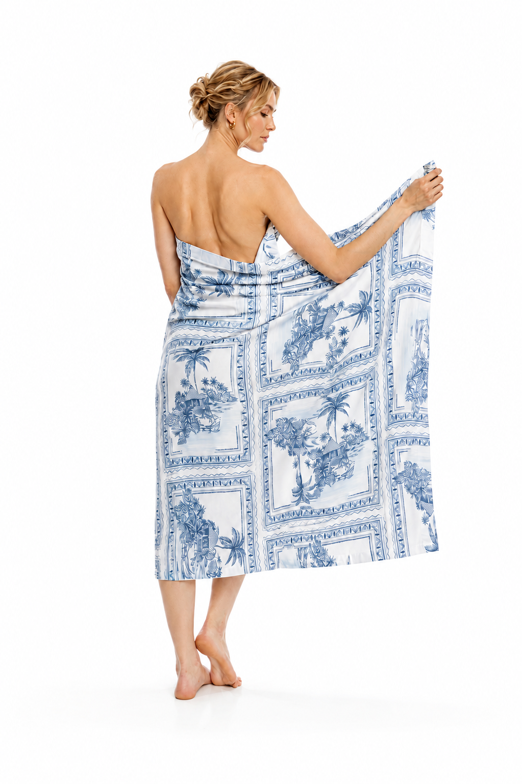 Bungalow Blue Absorbent Towel Blanket – 60" x 40"