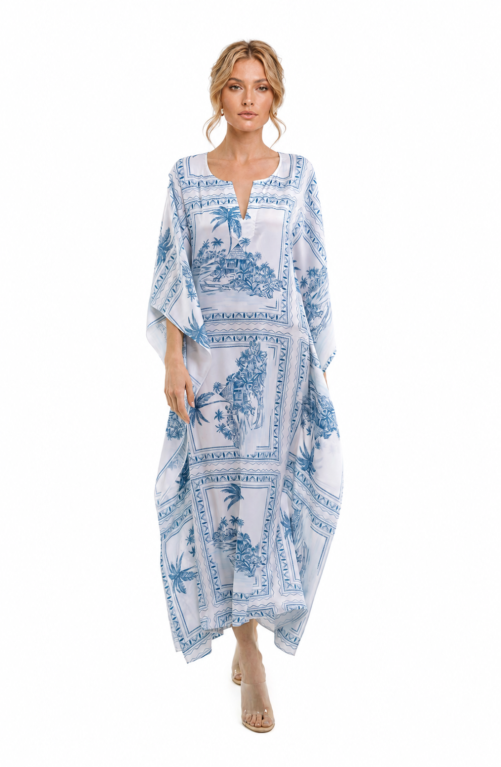 Bungalow Blue Long Caftan