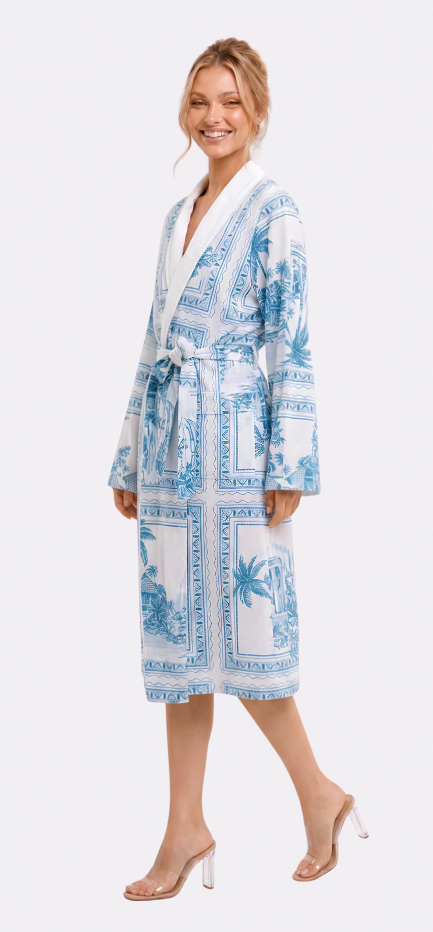 Bungalow Blue Long Robe