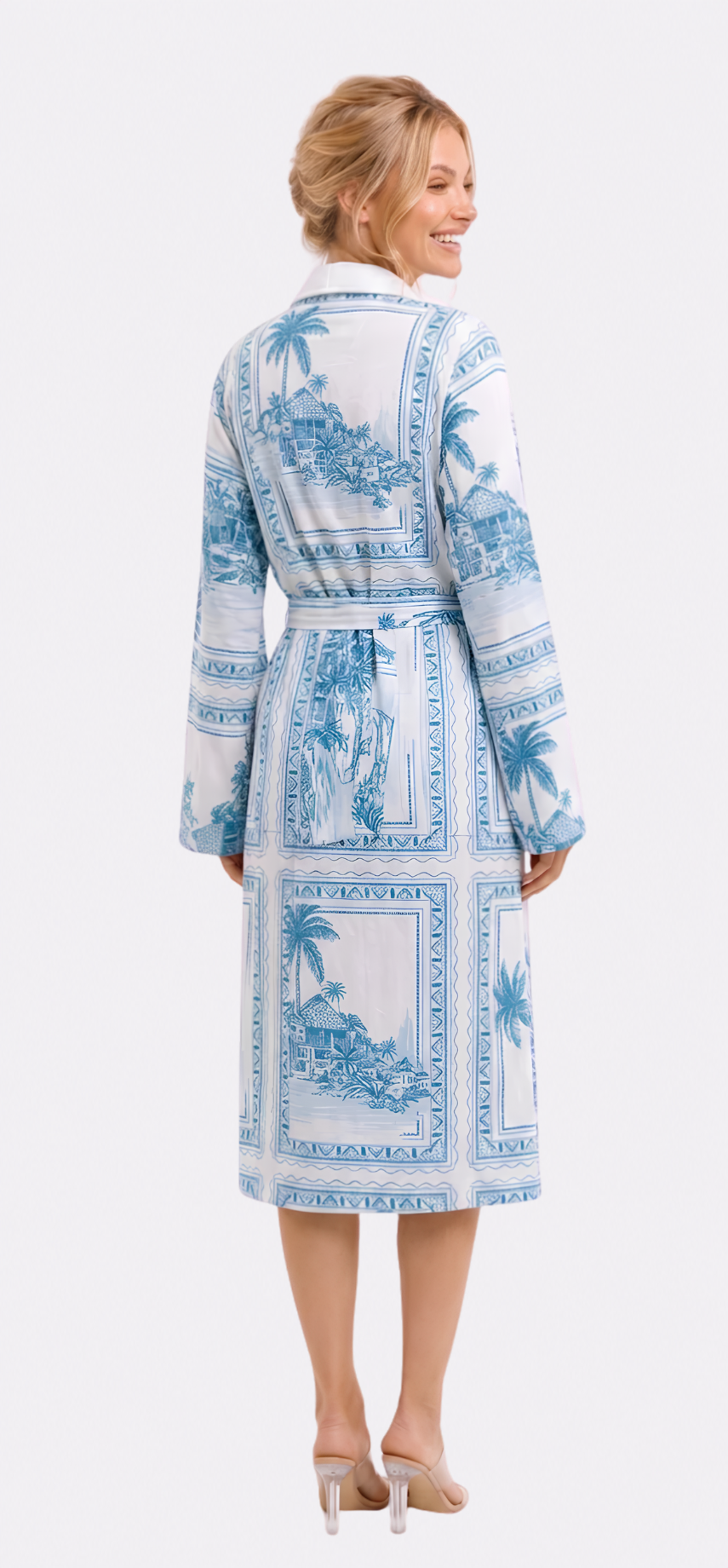 Bungalow Blue Long Robe