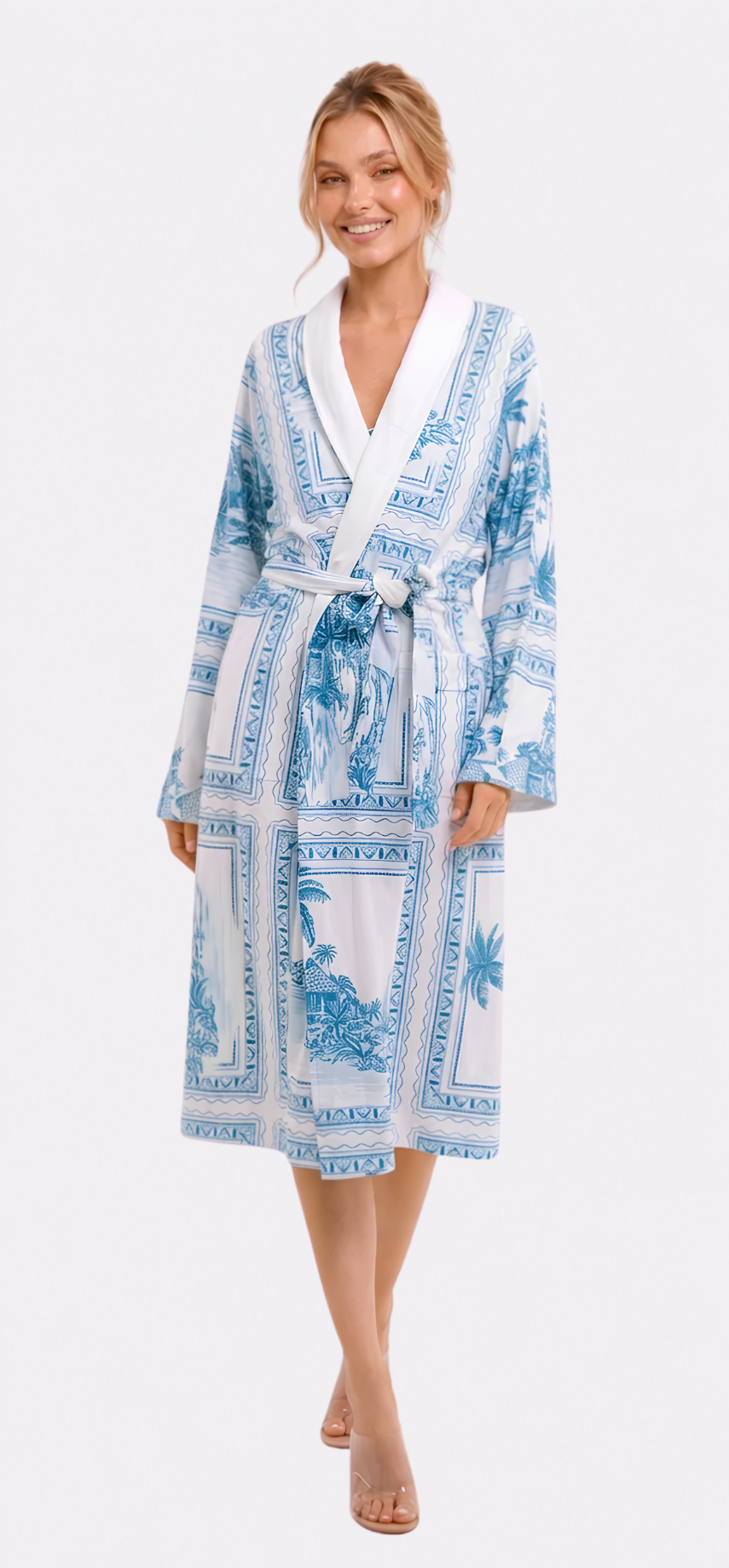 Bungalow Blue Long Robe