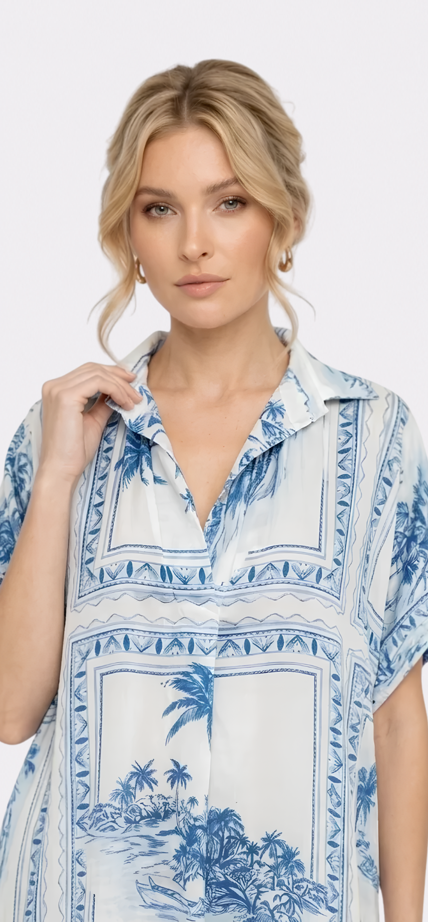 Bungalow Blue Sophie Dress with Pockets