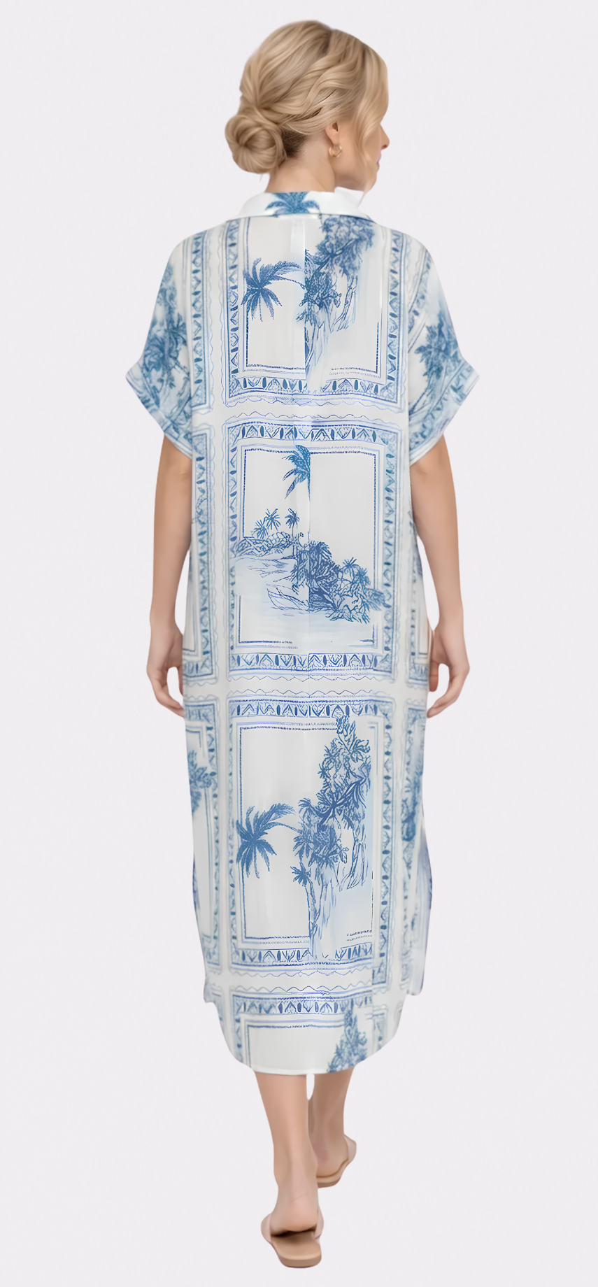 Bungalow Blue Sophie Dress with Pockets