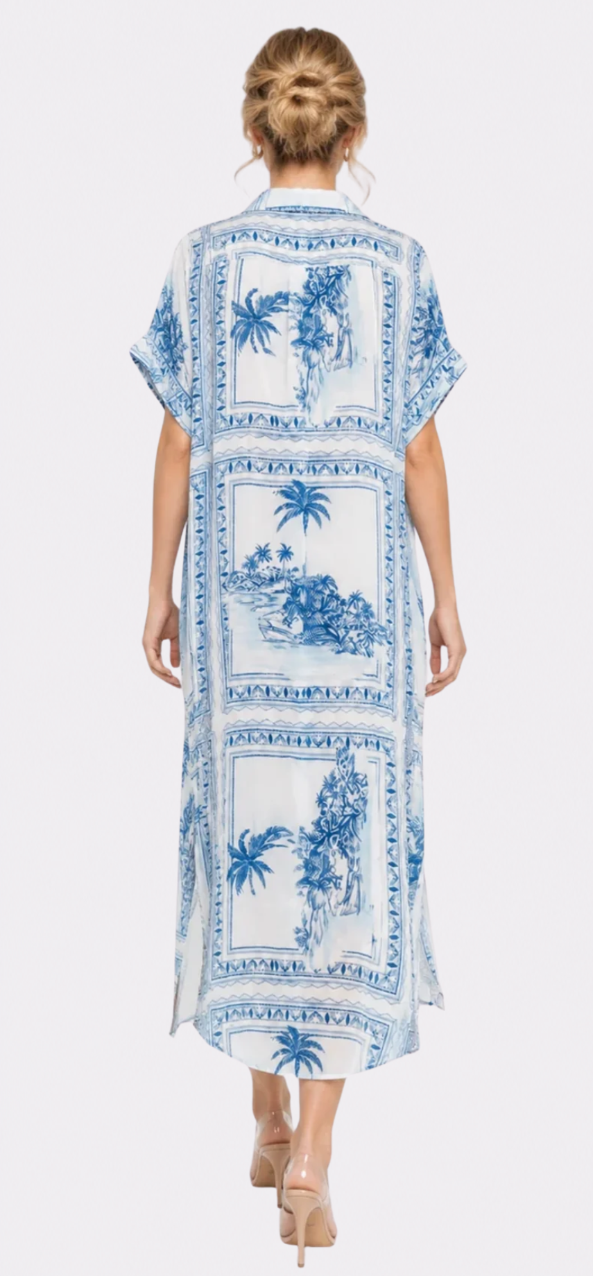 Bungalow Blue Sophie Dress with Pockets