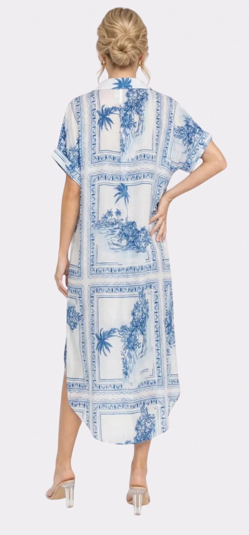 Bungalow Blue Sophie Dress with Pockets