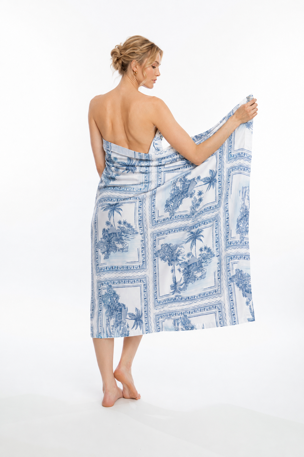 Bungalow Blue Absorbent Towel Blanket – 60" x 40"