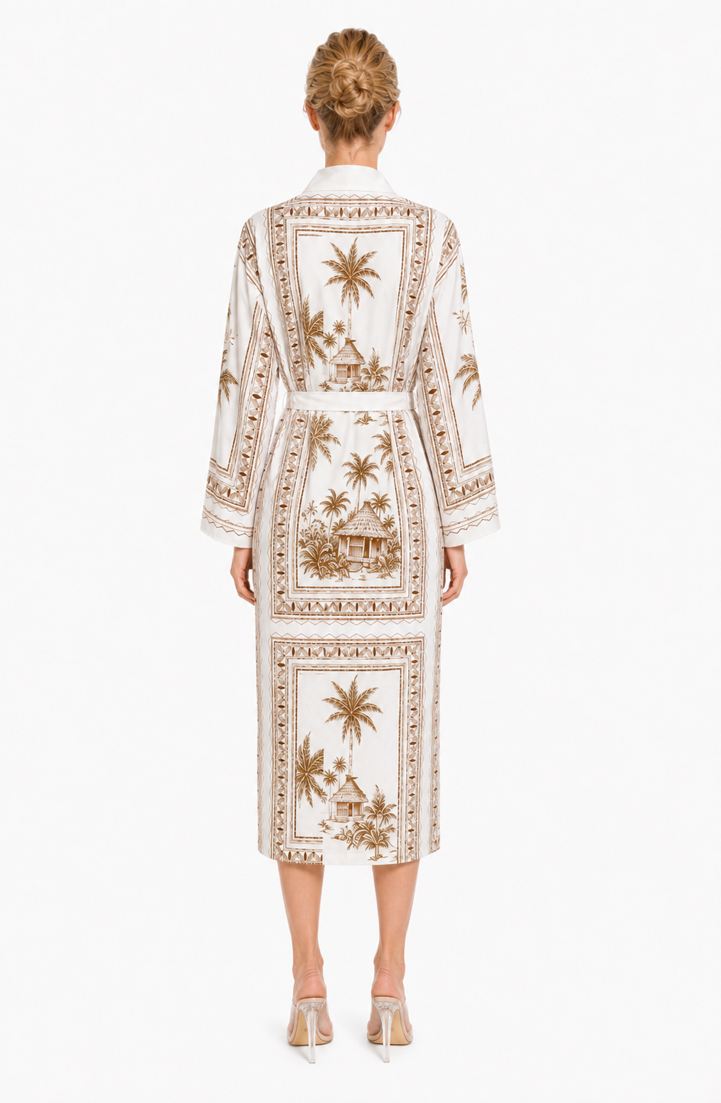 Bungalow Golden Luxury Tropical Long Robe