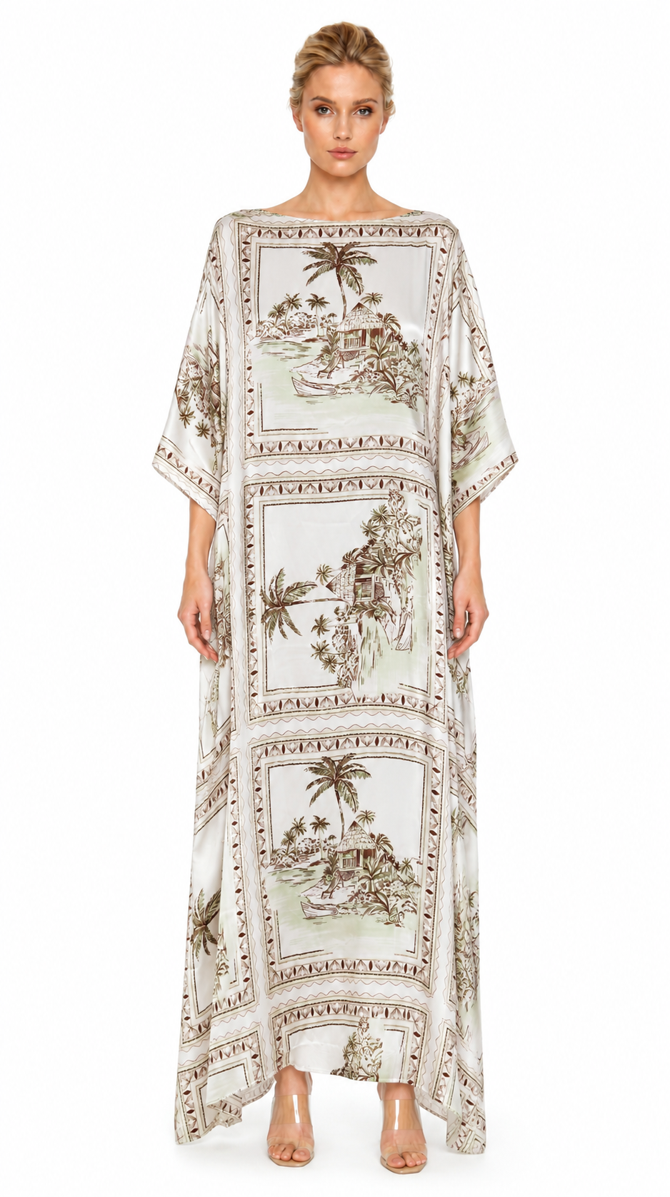 Bungalow Golden 3-Way Convertible Long Caftan