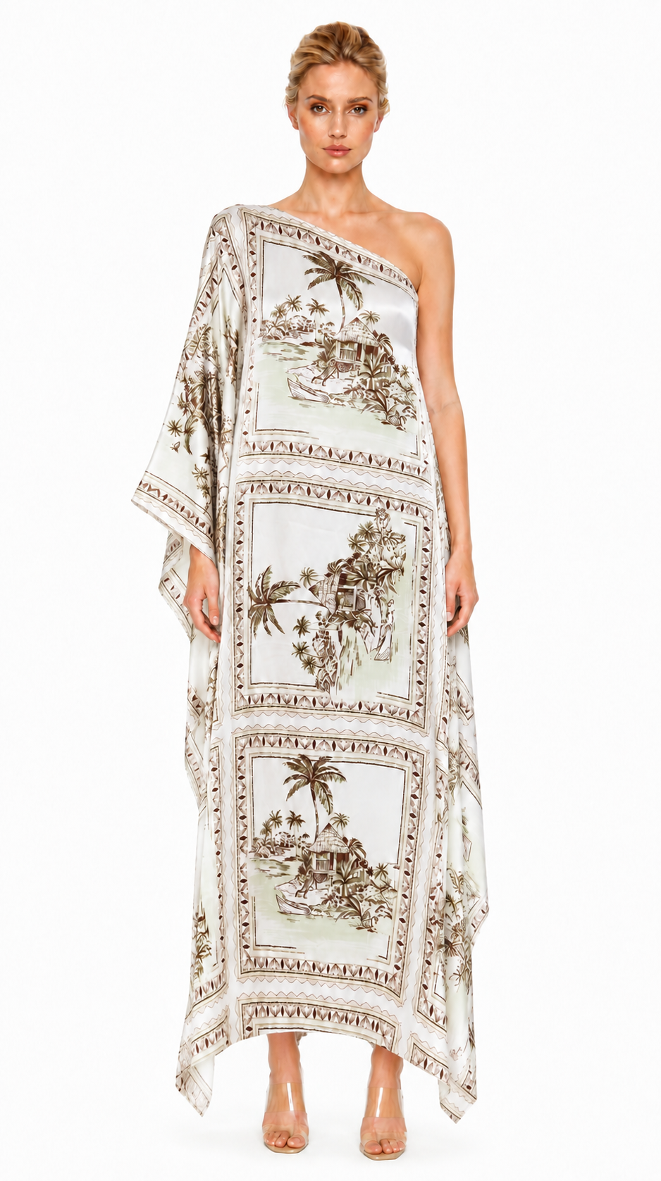 Bungalow Golden 3-Way Convertible Long Caftan