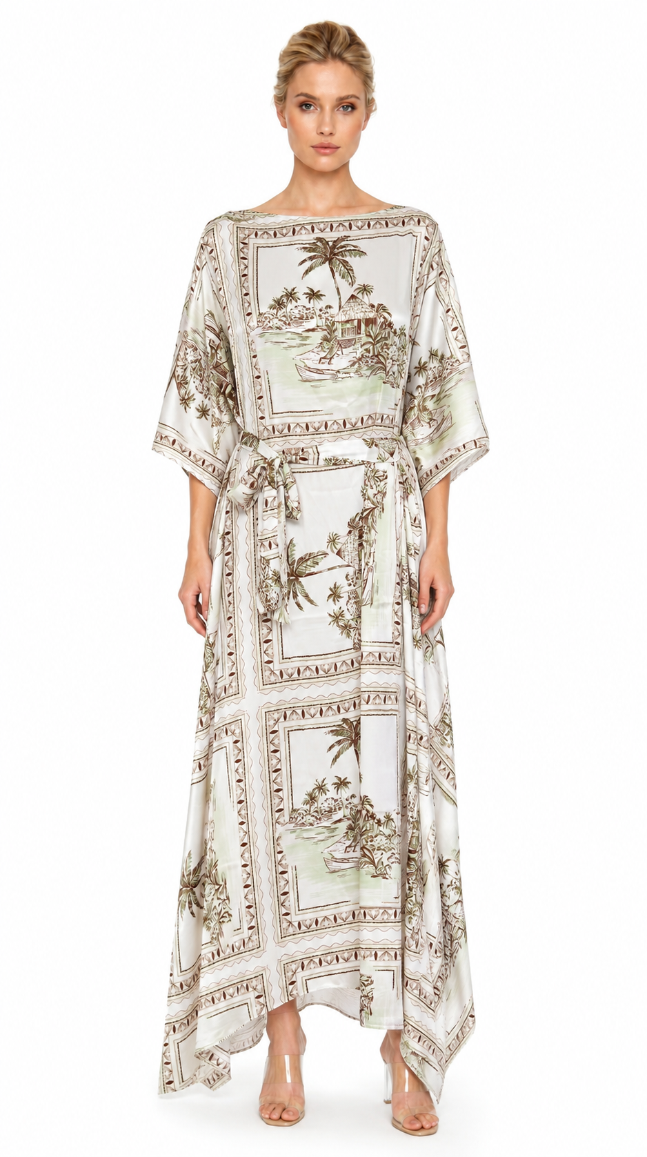 Bungalow Golden 3-Way Convertible Long Caftan