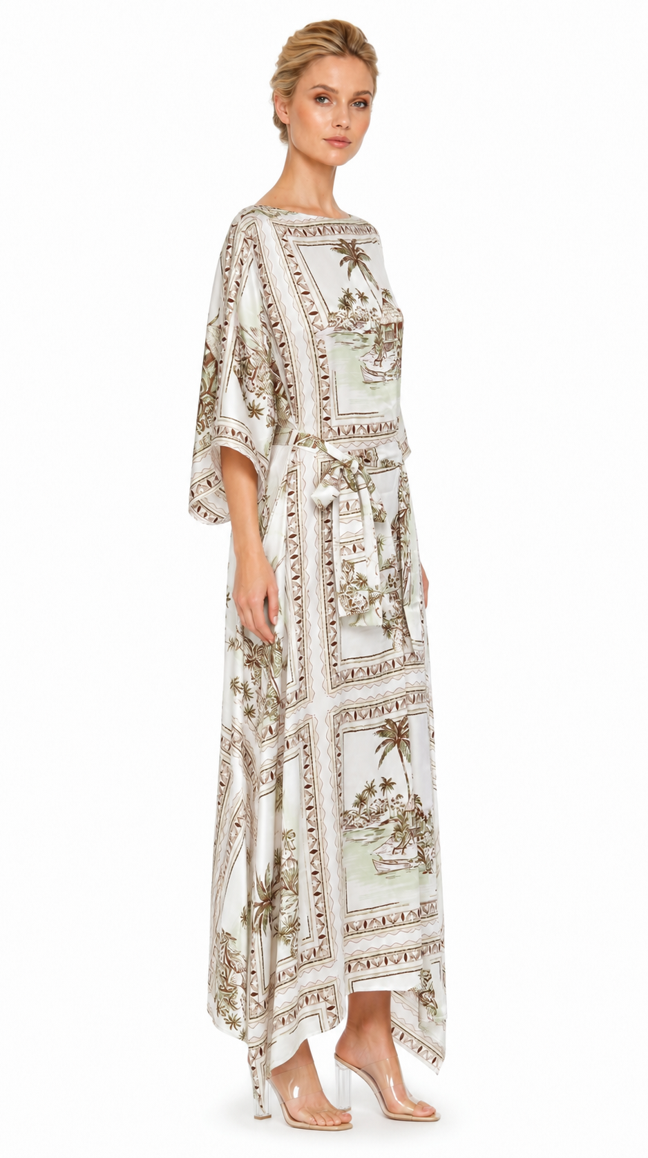 Bungalow Golden 3-Way Convertible Long Caftan