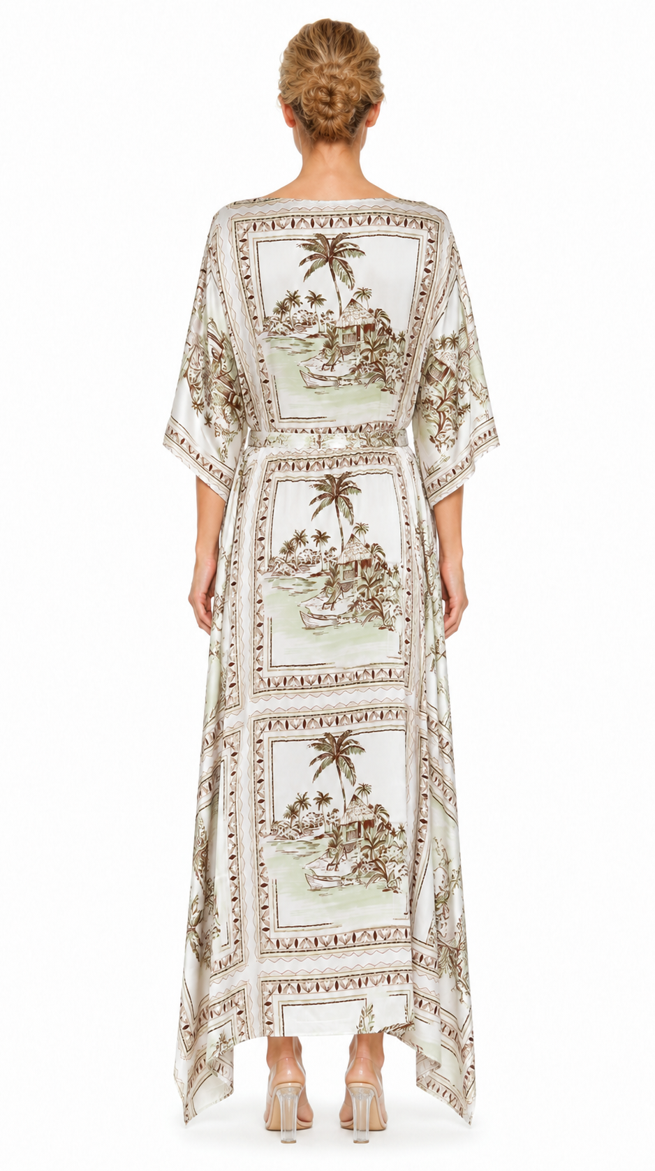 Bungalow Golden 3-Way Convertible Long Caftan