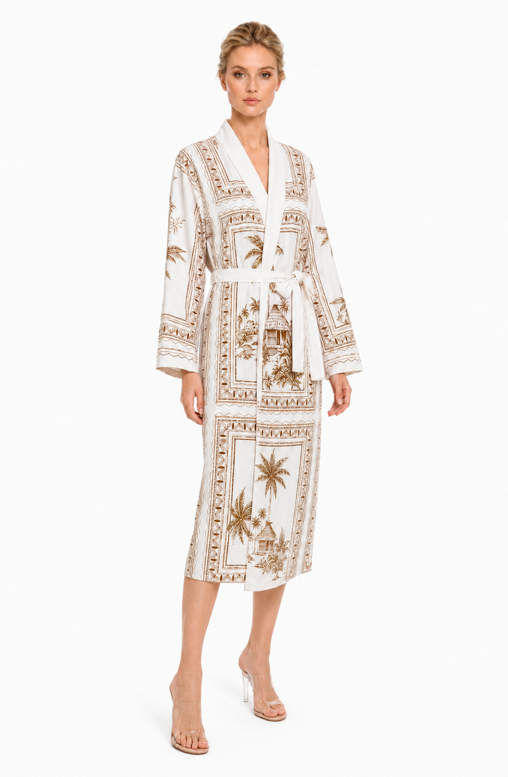 Bungalow Golden Luxury Tropical Long Robe