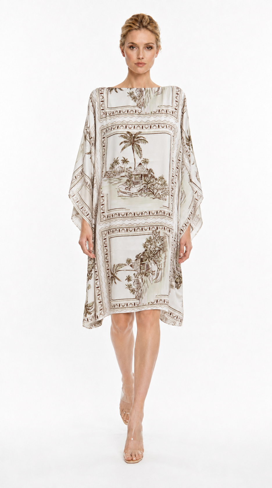 Bungalow Golden 3-Way Convertible Short Caftan