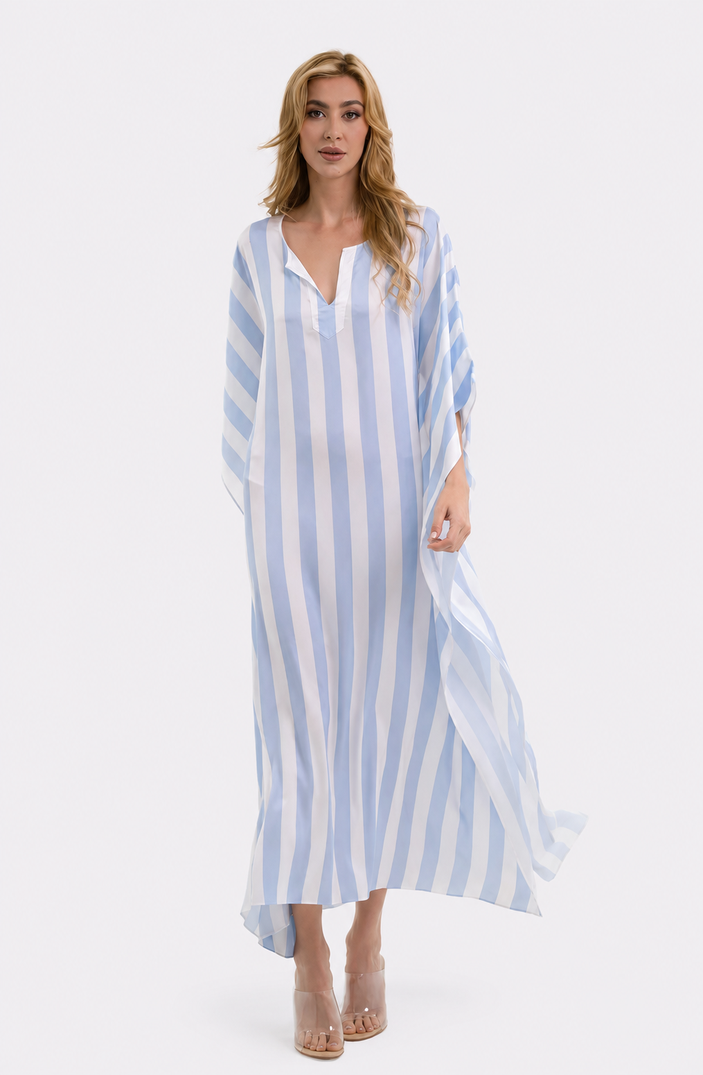 Cabana Blue Long Caftan