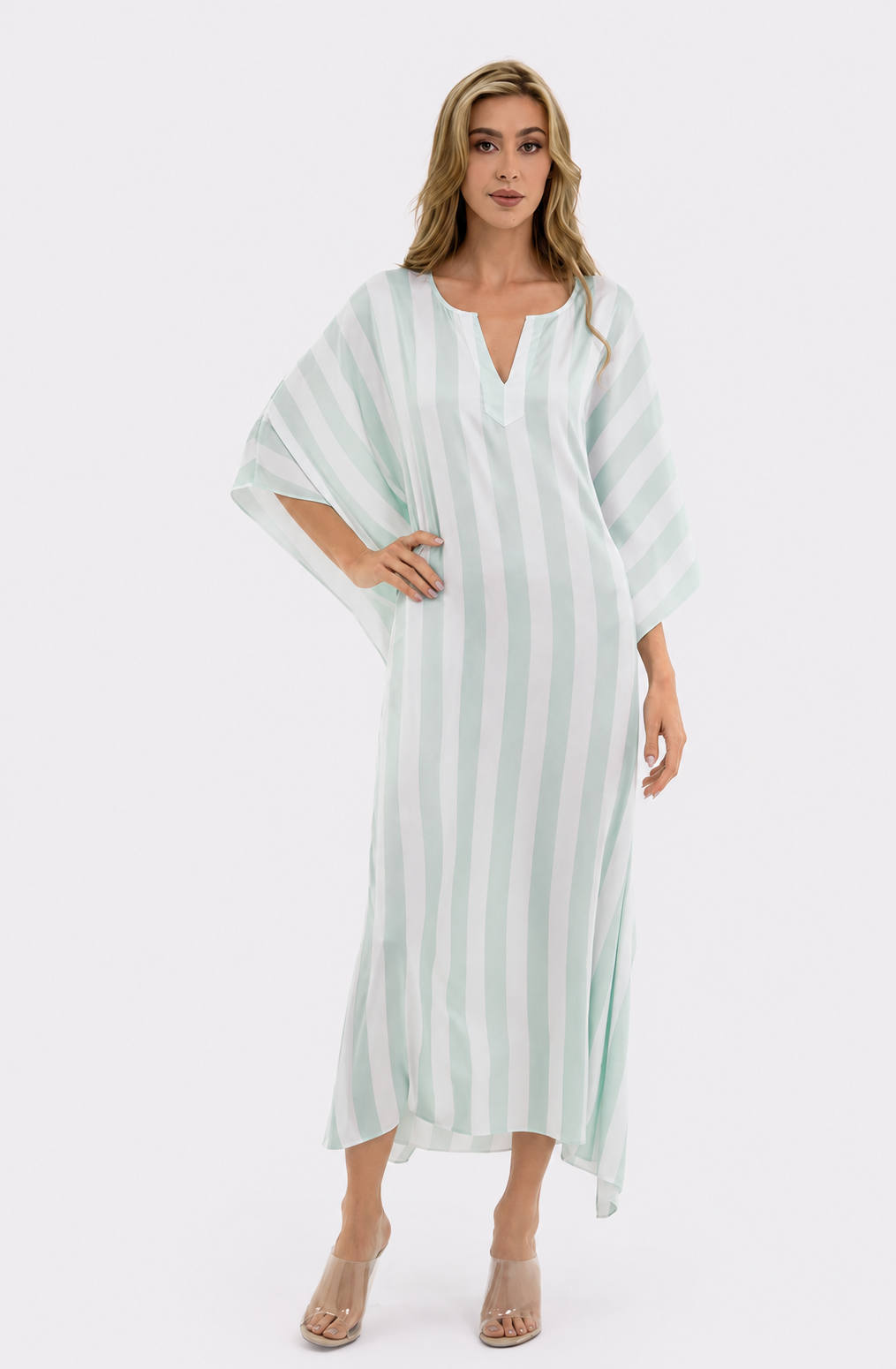 Cabana Mint Long Caftan