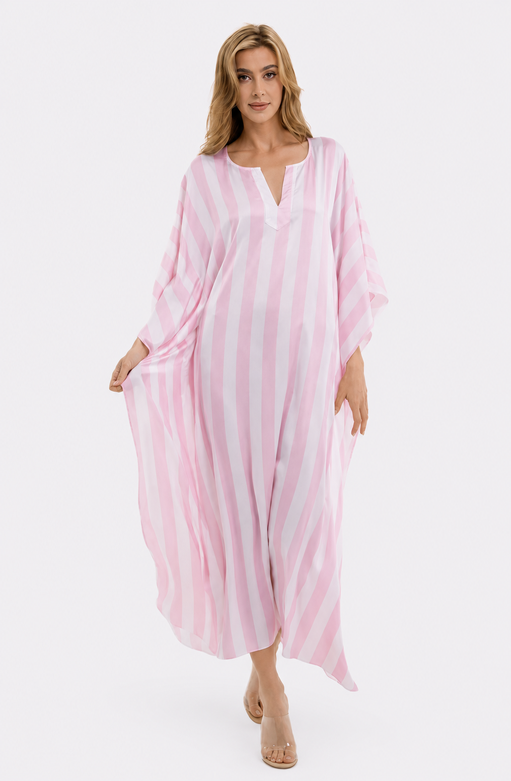 Cabana Pink Long Caftan