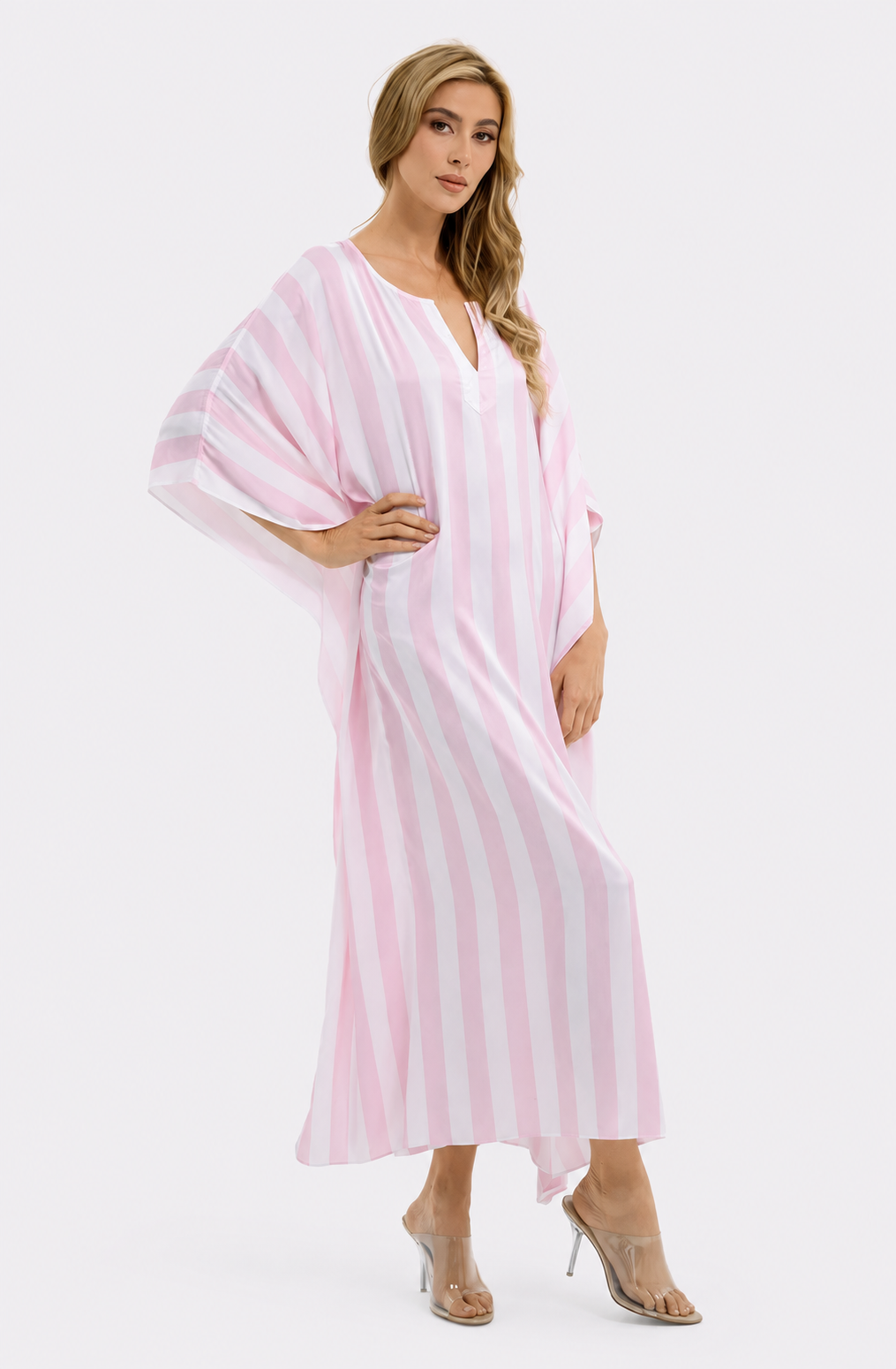 Cabana Pink Long Caftan
