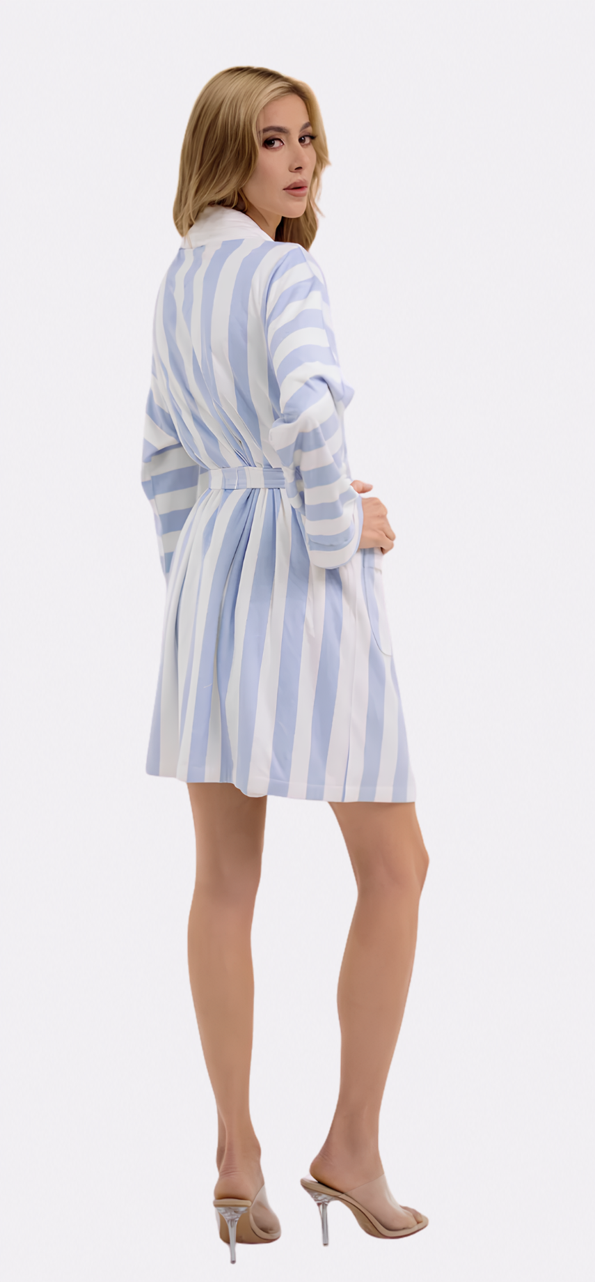 Cabana Blue Short Robe