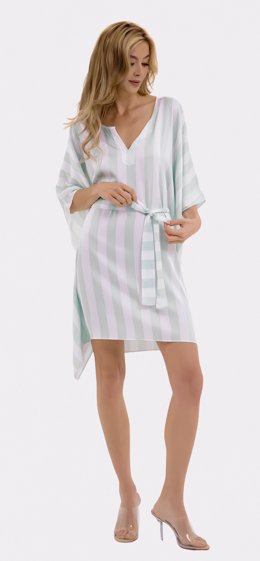 Cabana Mint Short Caftan