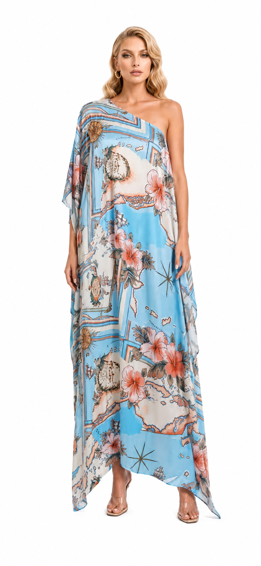Les Îles Caraïbes 3-Way Convertible Long Caftan