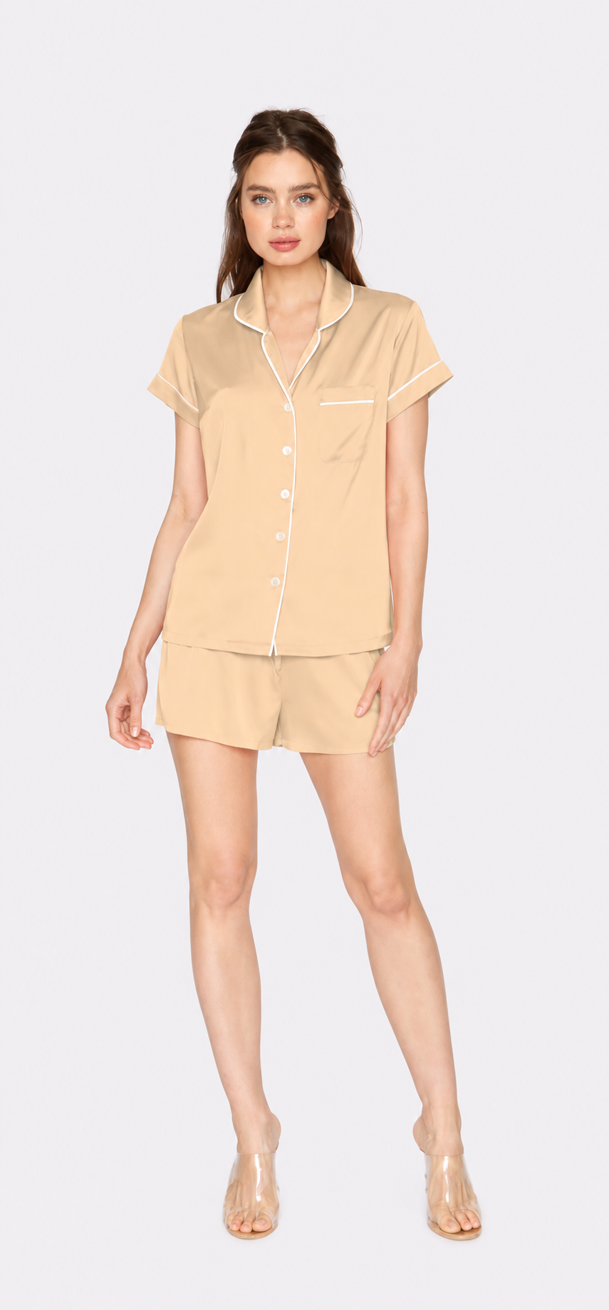 Champagne Short PJ Set
