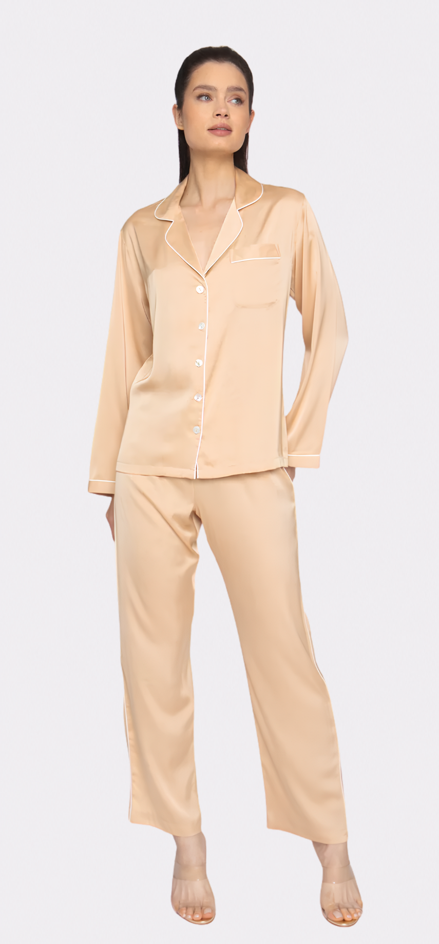 Champagne Long PJ Set