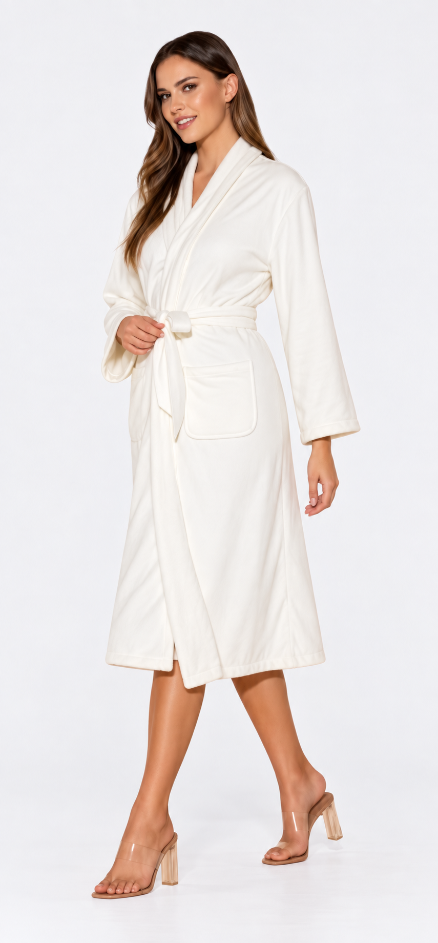 Bride with Ring Embellished Long Robe