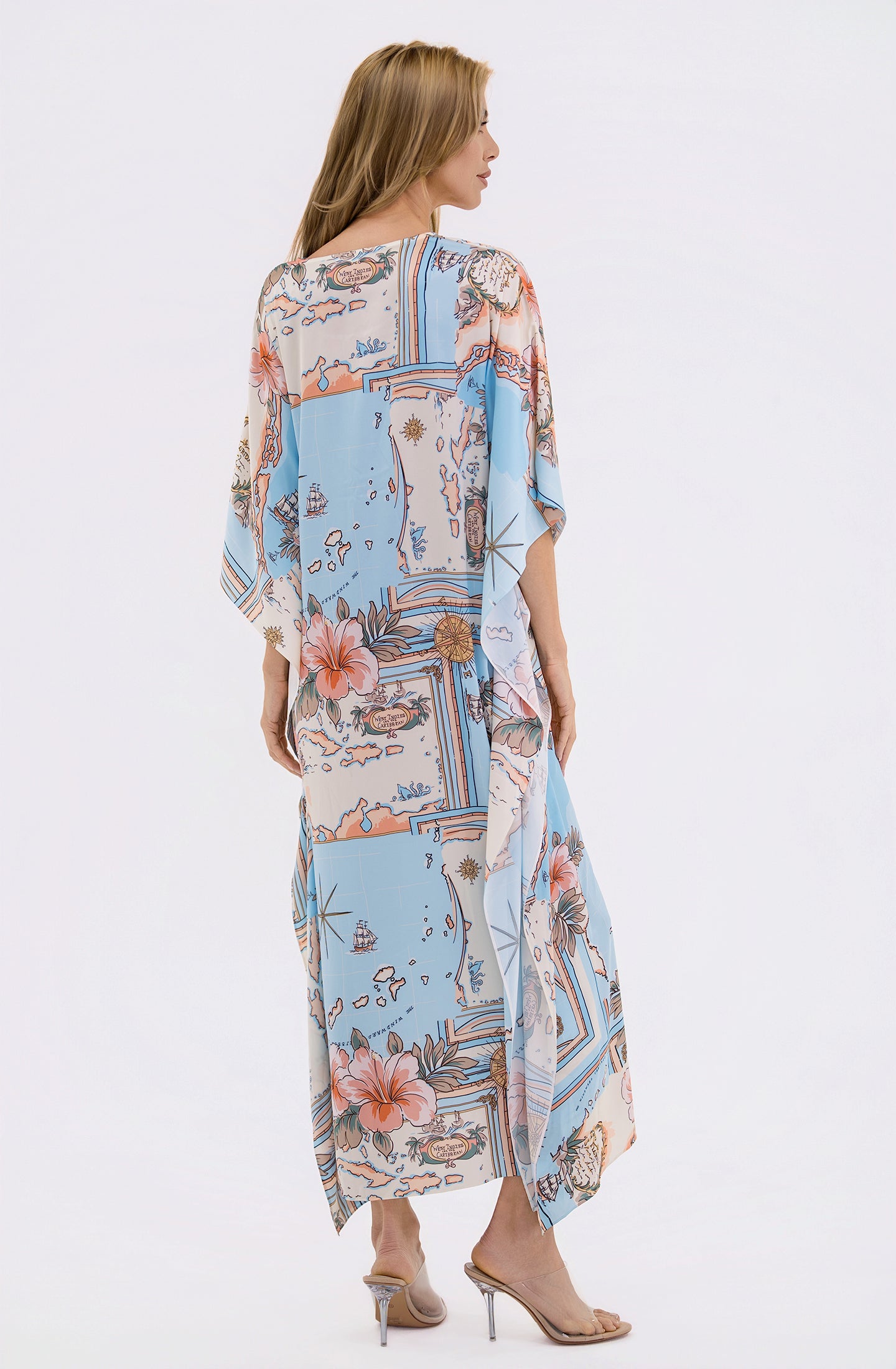 Les Îles Caraïbes Long Caftan | Luxury Tropical Resort Caftan