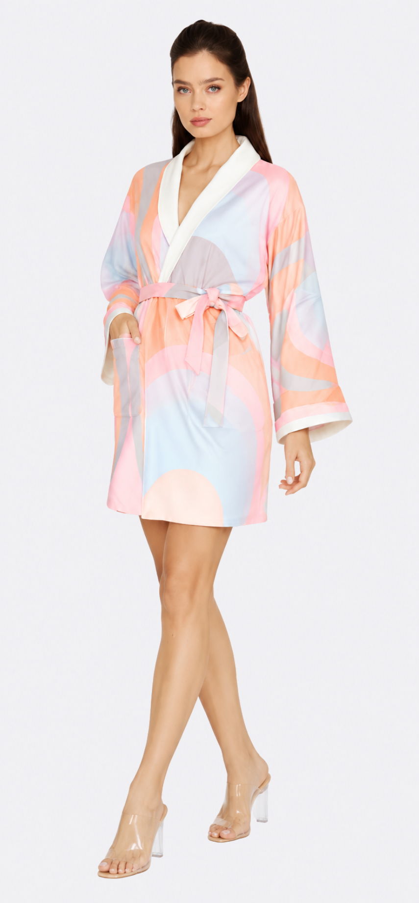 Diva Scoop Mango Short Robe