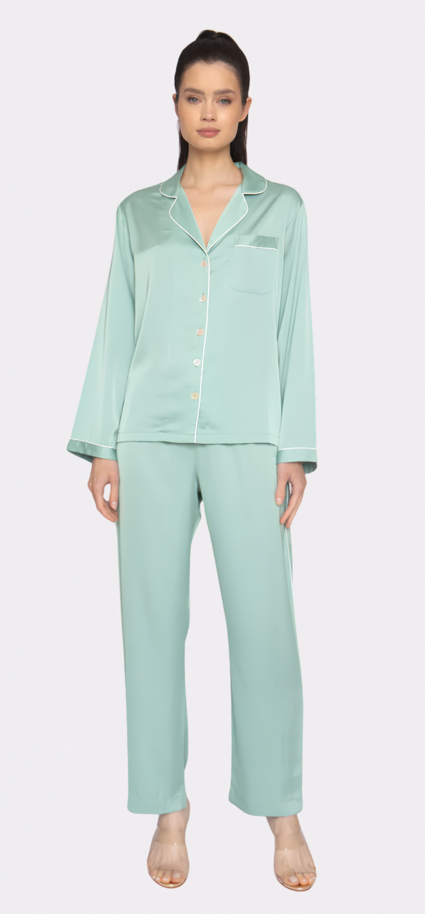 Green Tea Long PJ Set