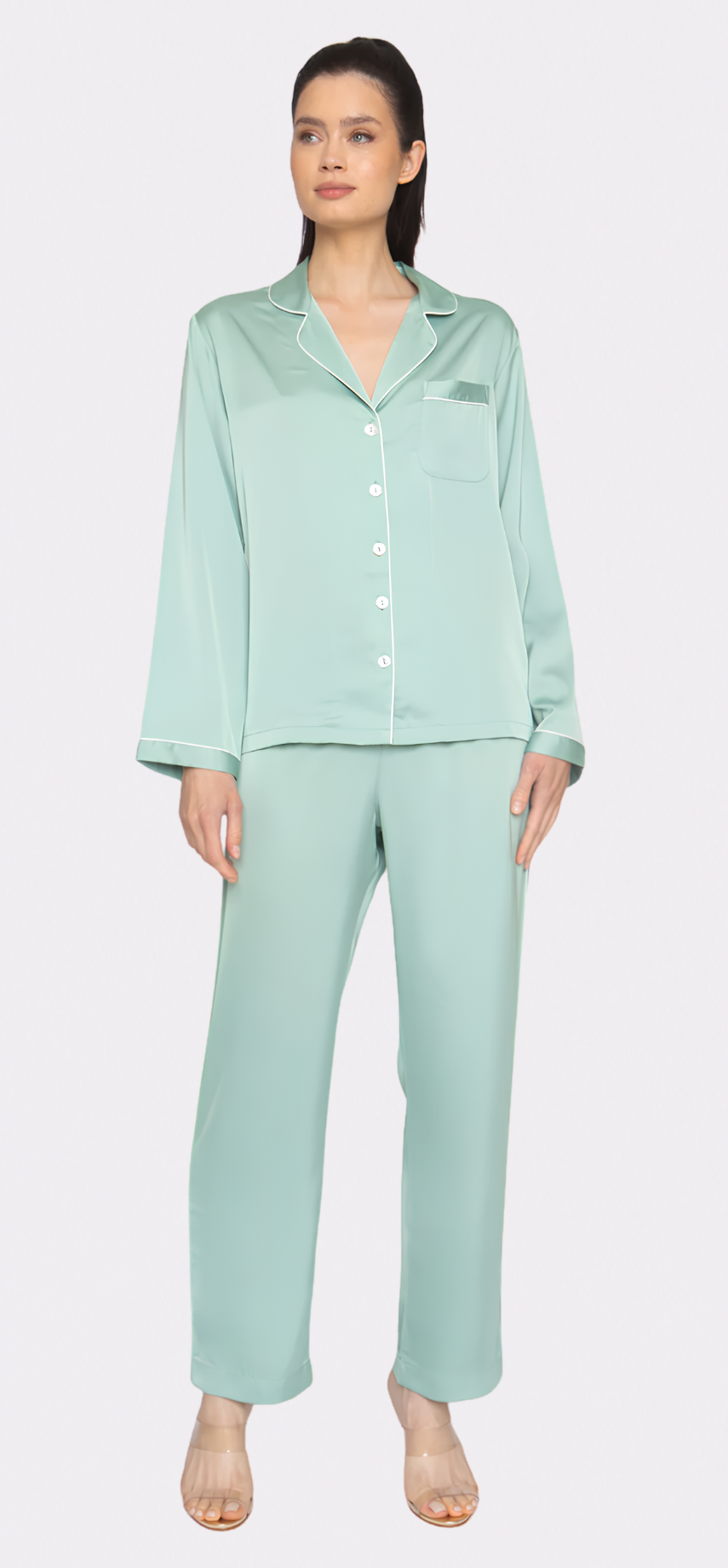 Green Tea Long PJ Set