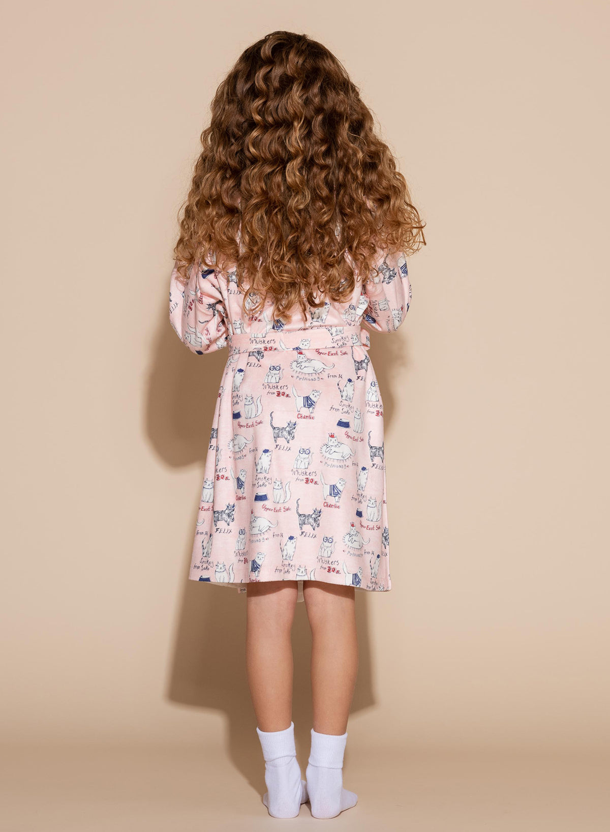 Pink Cats Kids Robe | Luxury Children's Robe | Wrap-Up by VP