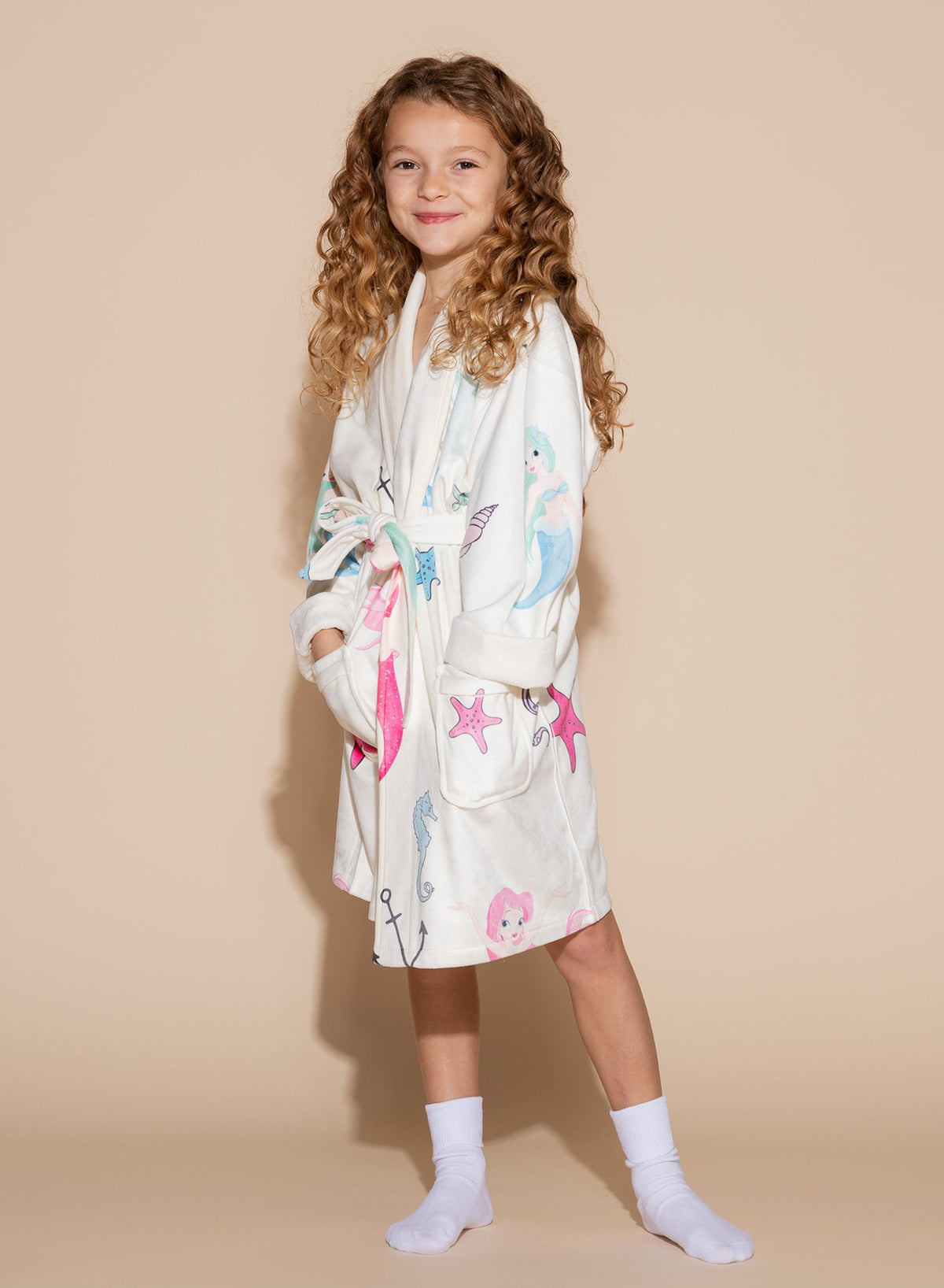 Mermaid Dreams Kids Robe | Luxury Girls Bathrobe | Wrap-Up by VP