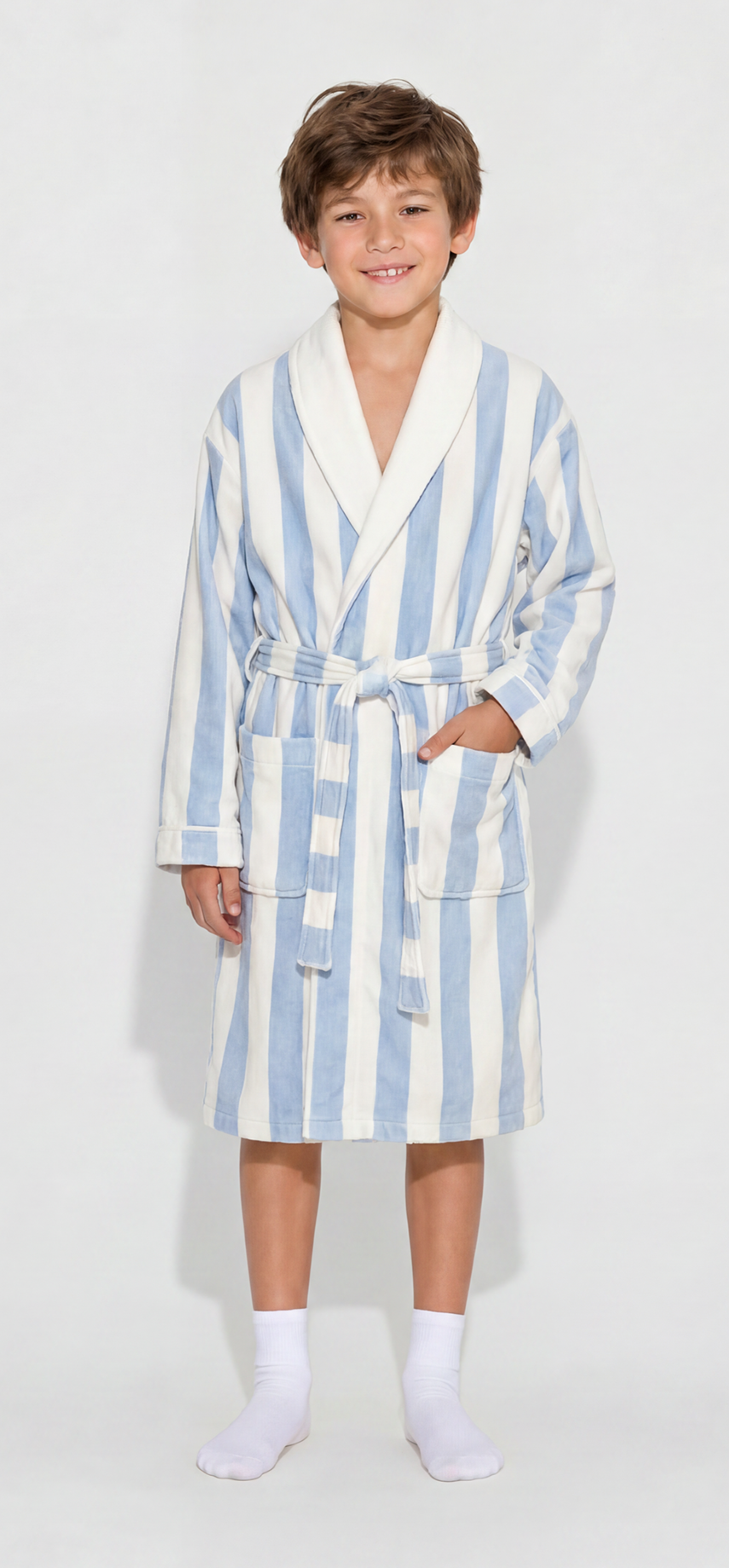 Cabana Blue Kid Robes