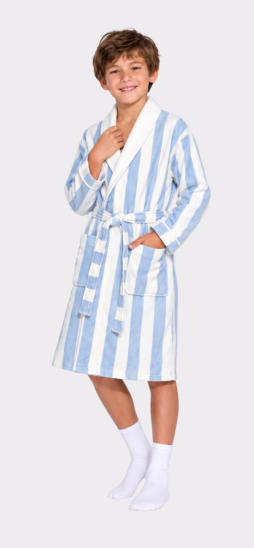 Cabana Blue Kid Robes