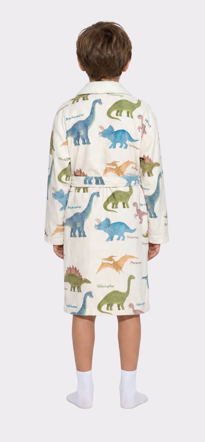 Kid Robes Dinosaur