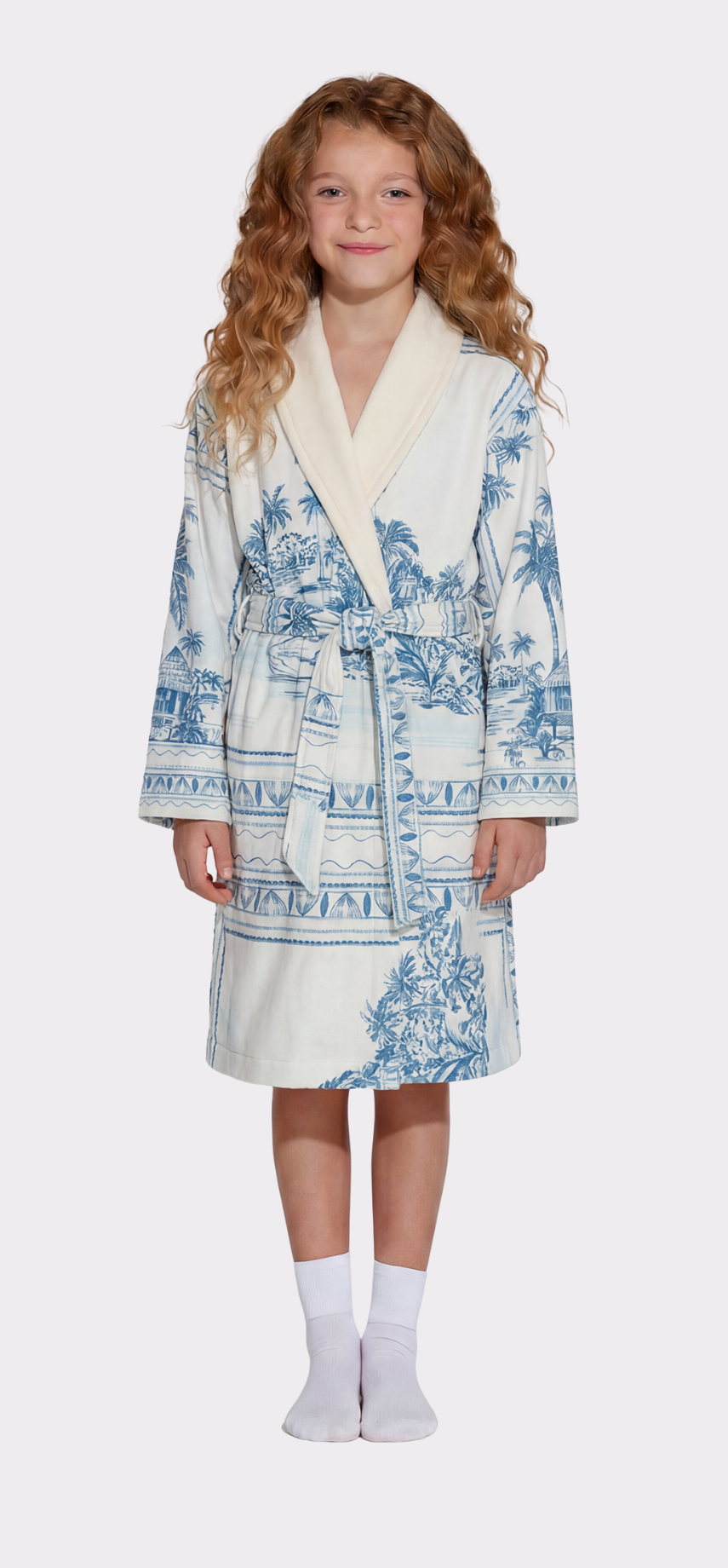 Kids Robes Bungalow Blue