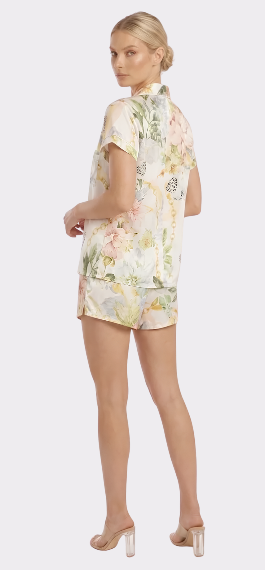 La Boheme White Short PJ Set