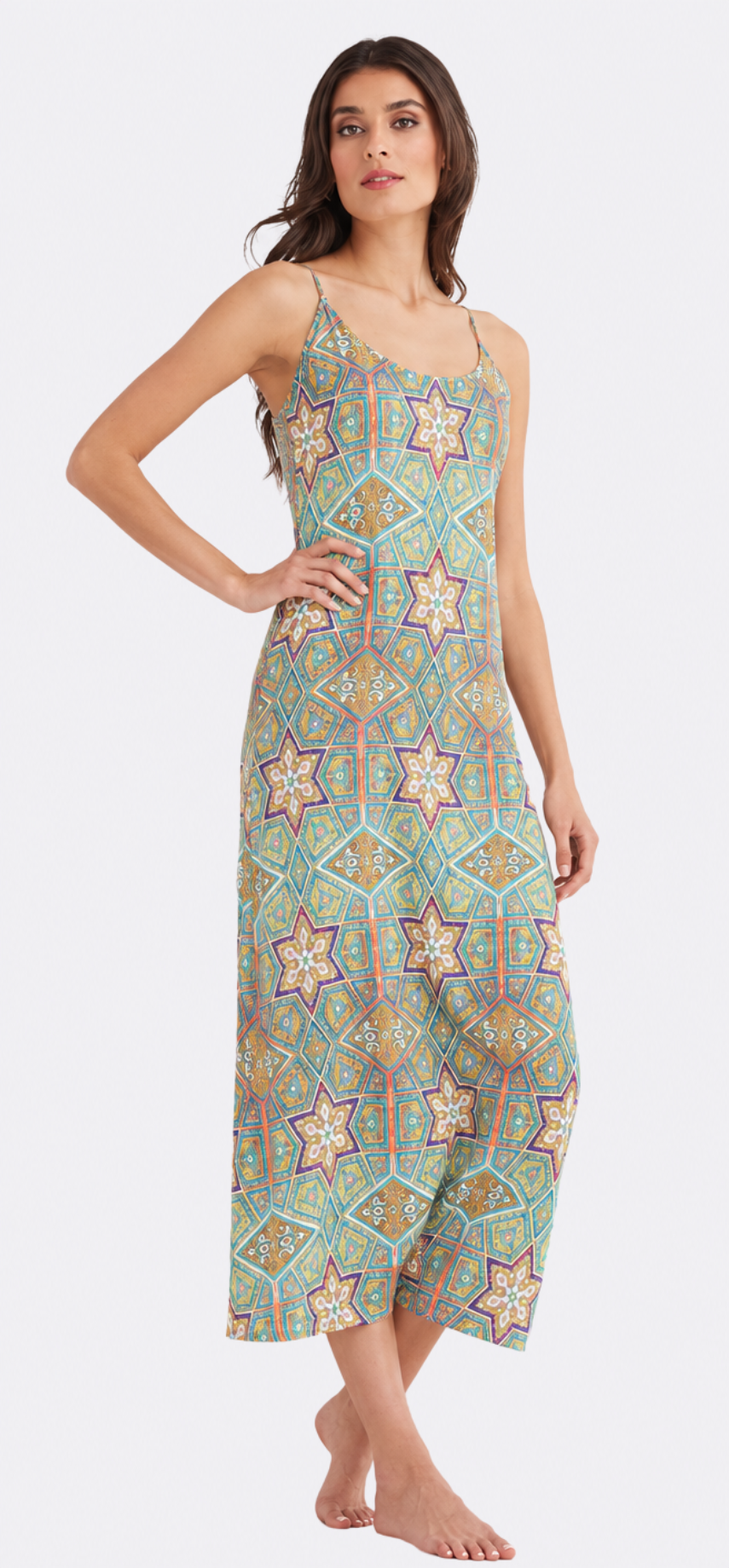 La Mamounia Coral Long Chemise