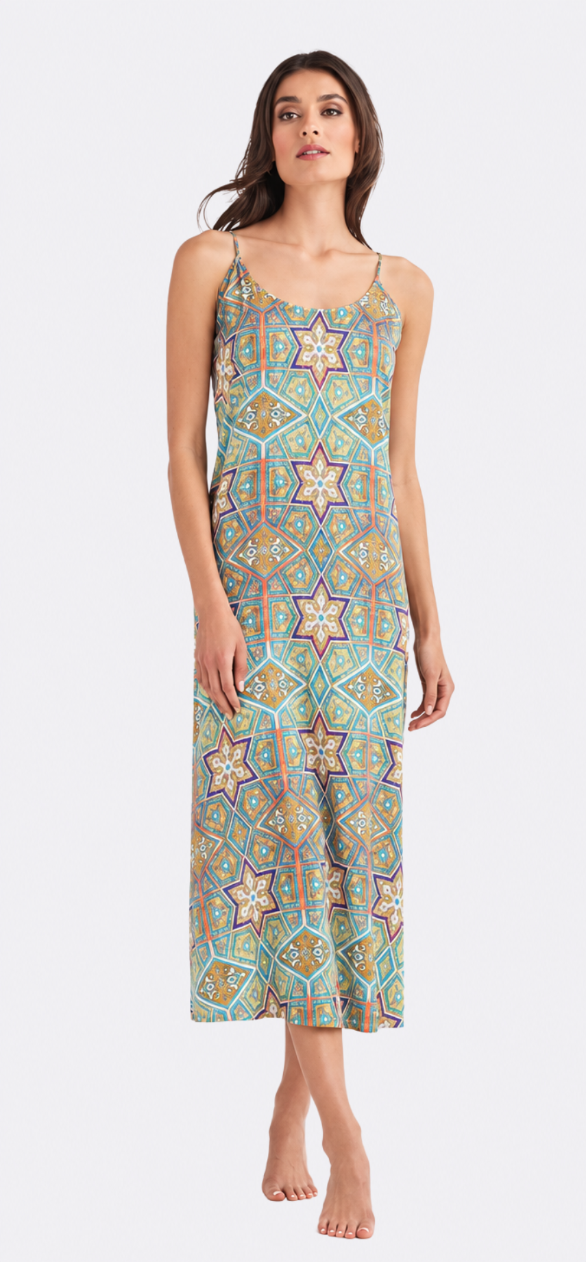 La Mamounia Coral Long Chemise