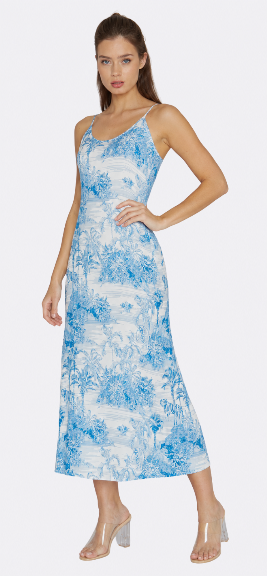 Landscape Blue Long Chemise