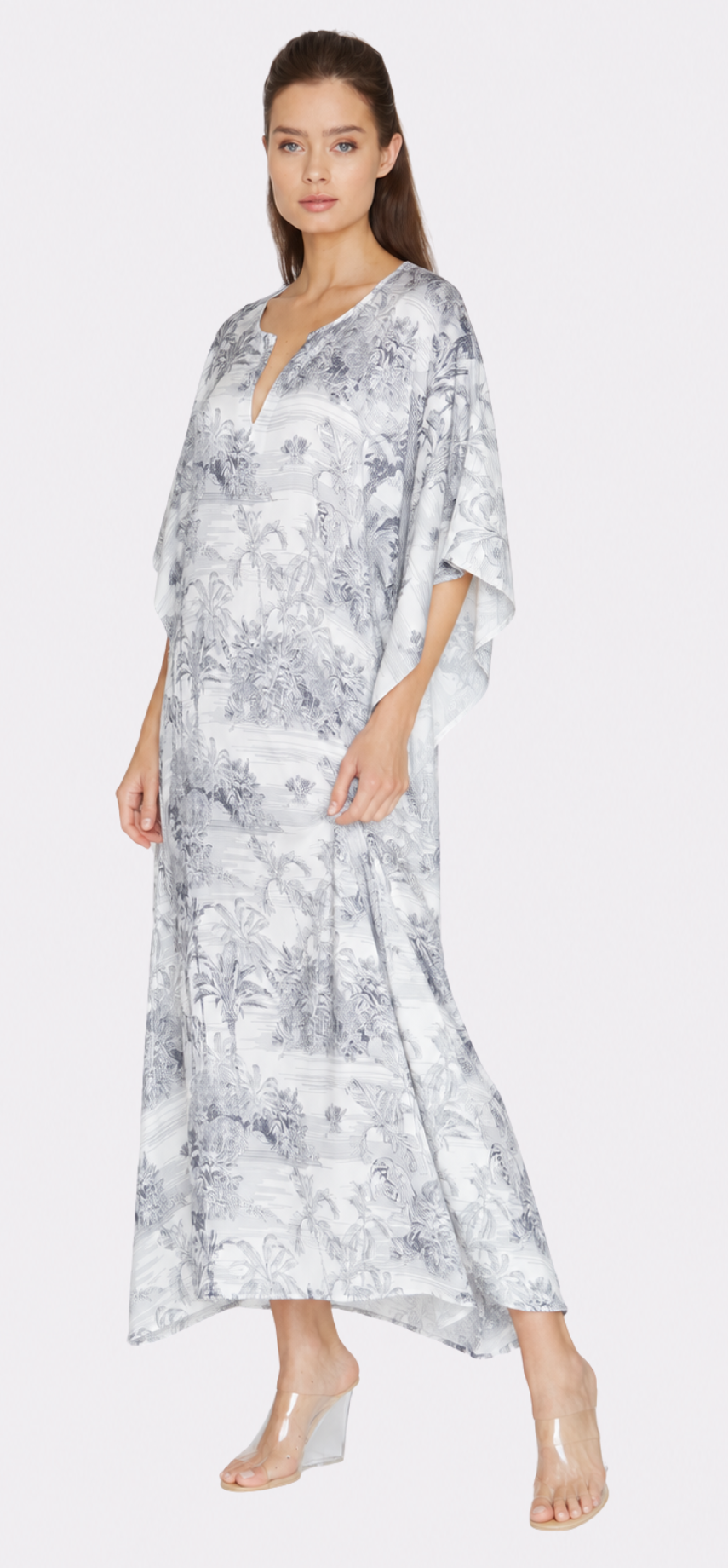 Landscape Grey Long Caftan