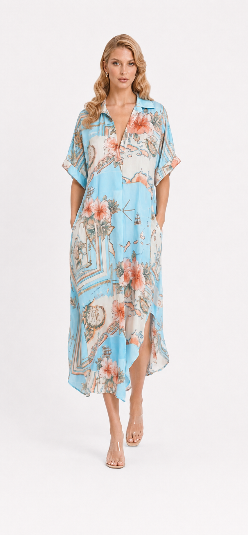 Les Îles Caraïbes Sophie Dress with Pockets | Wrap-Up by VP
