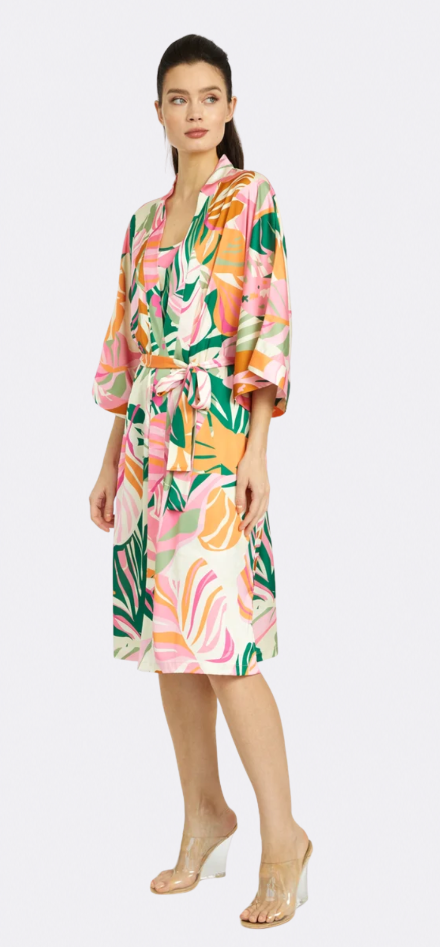 Miami Vibes Silky Kimono