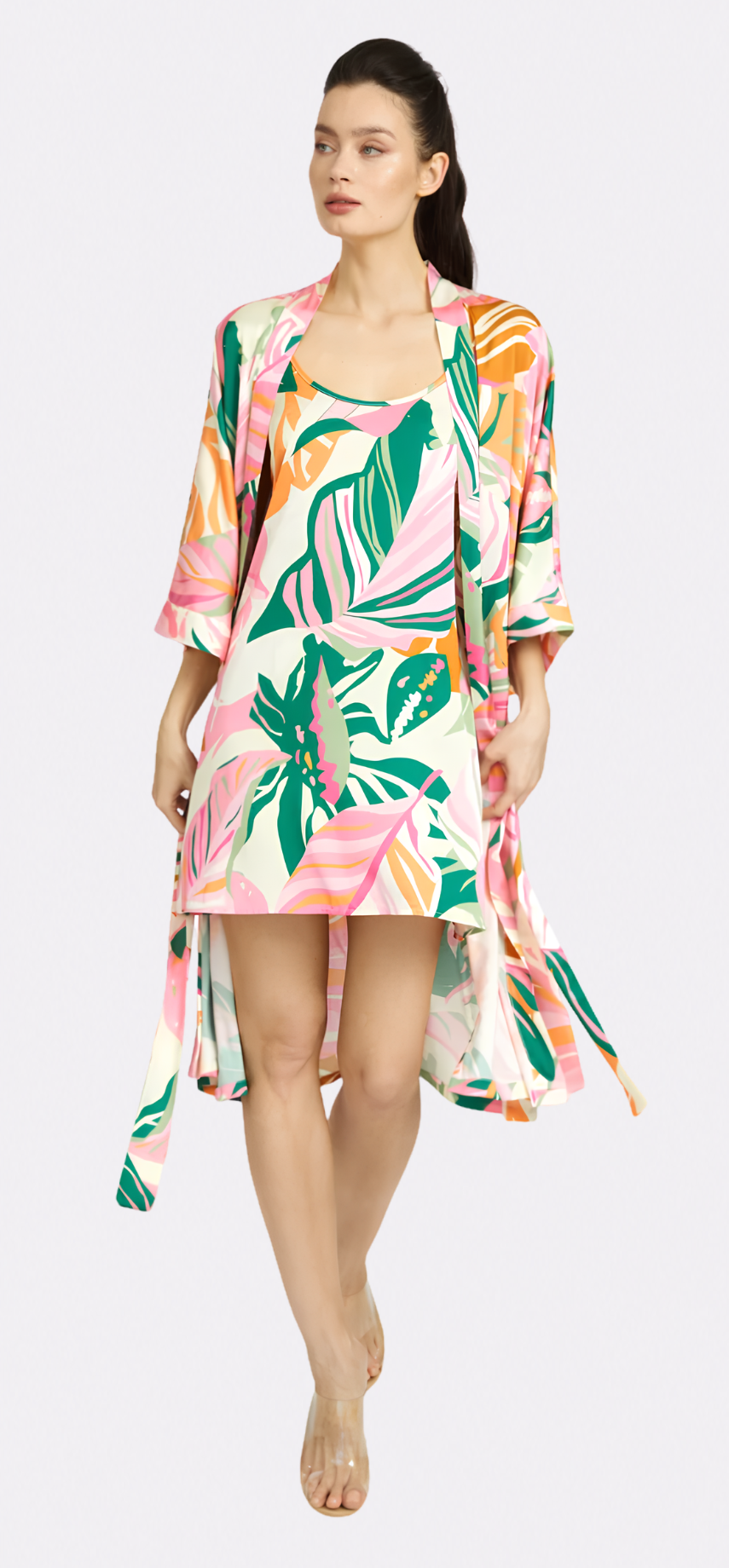 Miami Vibes Silky Kimono