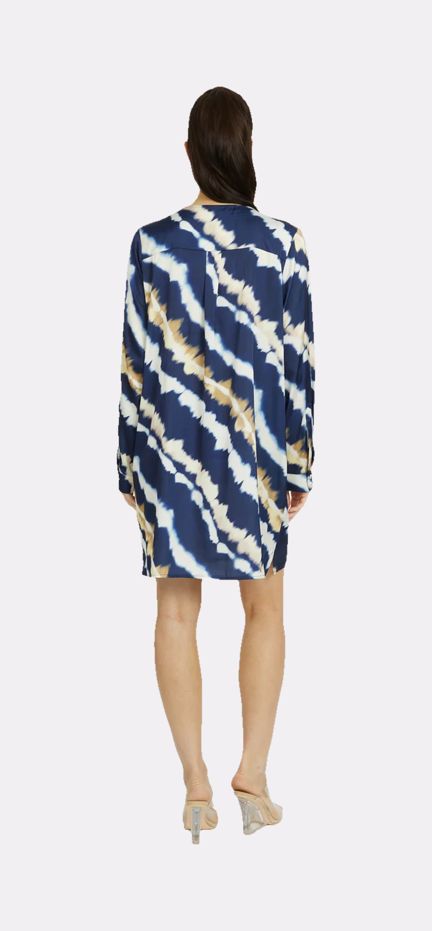 Mai Tai Moon Long Sleeve V-Neck Short Dress