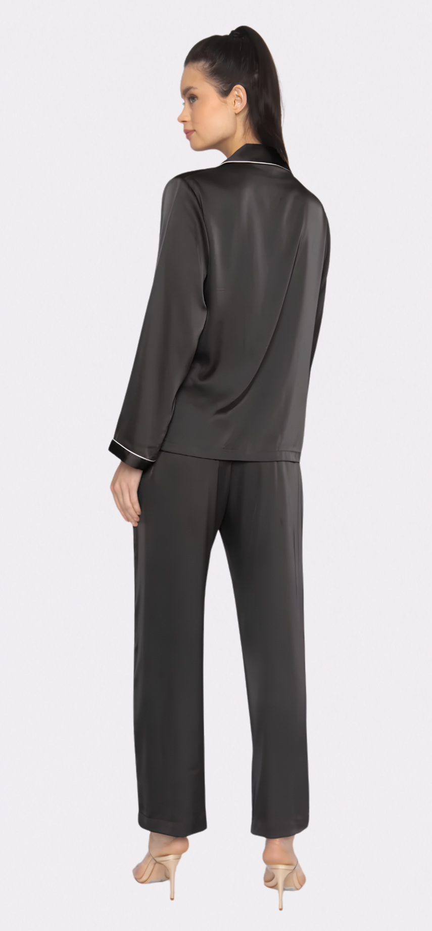 Noir Long PJ Set